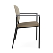 Lesro Vancouver Wide Upholstered Reception Guest Chair in Brown (Set of 2)
