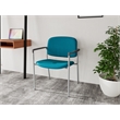 Lesro Vancouver Wide Upholstered Reception Guest Chair in Teal (Set of 2)