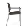 Lesro Vancouver Wide Upholstered Reception Guest Chair in Gray (Set of 2)