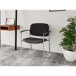 Lesro Vancouver Wide Upholstered Reception Guest Chair in Gray (Set of 2)