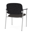 Lesro Vancouver Wide Upholstered Reception Guest Chair in Gray (Set of 2)