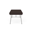 Lesro Vancouver Upholstered Reception 2 Seat Bench in Brown