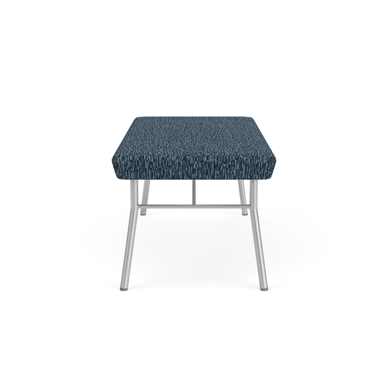 Lesro Vancouver Upholstered Reception 2 Seat Bench in Blue