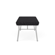 Lesro Vancouver Upholstered Reception 2 Seat Bench in Black