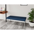Lesro Vancouver Upholstered Reception 2 Seat Bench in Blue