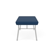Lesro Vancouver Upholstered Reception 2 Seat Bench in Blue