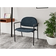 Lesro Vancouver Bariatric Upholstered Reception Chair Steel Frame in Blue