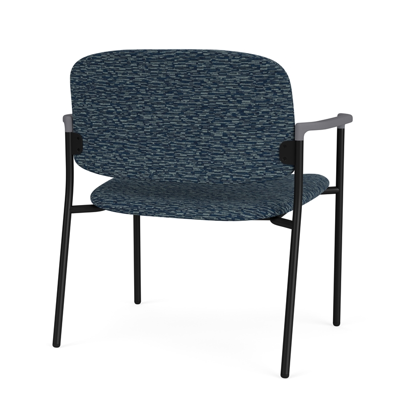 Lesro Vancouver Bariatric Upholstered Reception Chair Steel Frame in Blue