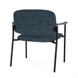 Lesro Vancouver Bariatric Upholstered Reception Chair Steel Frame in Blue
