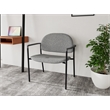Lesro Vancouver Bariatric Upholstered Reception Chair Steel Frame in Gray