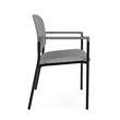 Lesro Vancouver Bariatric Upholstered Reception Chair Steel Frame in Gray