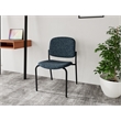 Lesro Vancouver Armless Upholstered Reception Chair in Blue (Set of 2)