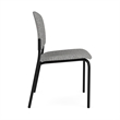 Lesro Vancouver Armless Upholstered Reception Chair in Gray (Set of 2)