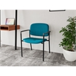 Lesro Vancouver Wide Upholstered Reception Guest Chair in Teal (Set of 2)