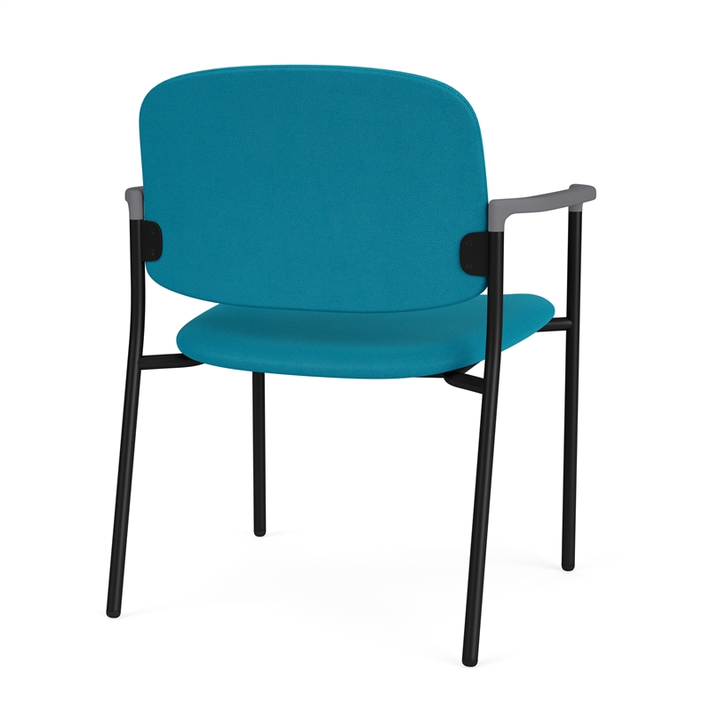 Lesro Vancouver Wide Upholstered Reception Guest Chair in Teal (Set of 2)