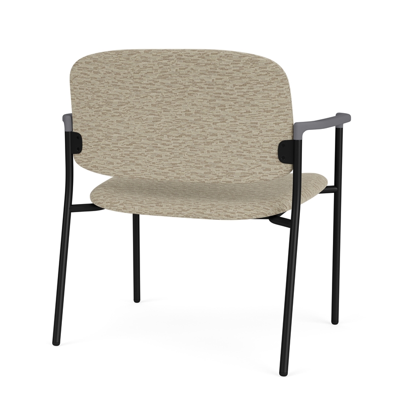 Lesro Vancouver Bariatric Upholstered Reception Chair Steel Frame in Beige