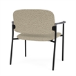 Lesro Vancouver Bariatric Upholstered Reception Chair Steel Frame in Beige