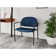 Lesro Vancouver Bariatric Upholstered Reception Chair Steel Frame in Blue