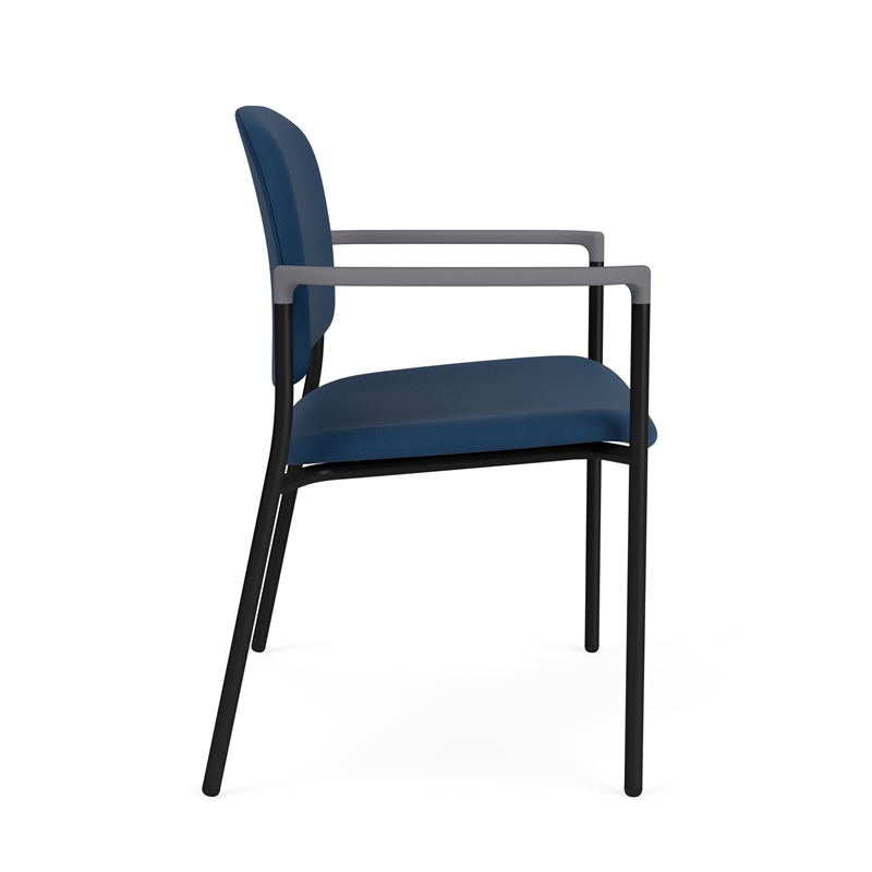 Lesro Vancouver Bariatric Upholstered Reception Chair Steel Frame in Blue