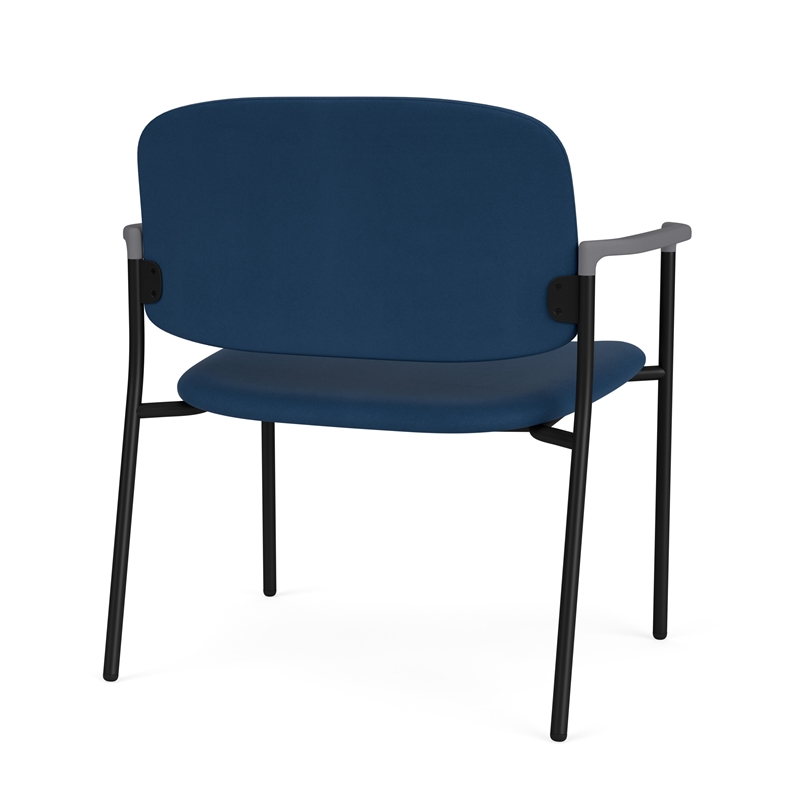 Lesro Vancouver Bariatric Upholstered Reception Chair Steel Frame in Blue