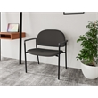 Lesro Vancouver Bariatric Upholstered Reception Chair Steel Frame in Gray
