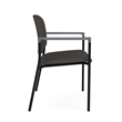 Lesro Vancouver Bariatric Upholstered Reception Chair Steel Frame in Gray