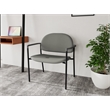 Lesro Vancouver Bariatric Upholstered Reception Chair Steel Frame in Gray