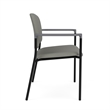 Lesro Vancouver Bariatric Upholstered Reception Chair Steel Frame in Gray