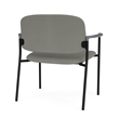 Lesro Vancouver Bariatric Upholstered Reception Chair Steel Frame in Gray