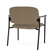 Lesro Vancouver Bariatric Upholstered Reception Chair Steel Frame in Brown