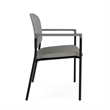 Lesro Vancouver Bariatric Upholstered Reception Chair Steel Frame in Gray