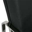 Studio Designs Home Allure Blended Leather Accent Arm Chair in Black