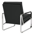 Studio Designs Home Allure Blended Leather Accent Arm Chair in Black