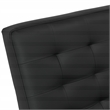 Studio Designs Home Newel Accent Chair Blended Leather and Chrome Frame / Black