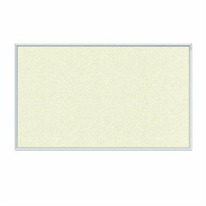 Ghent's Vinyl 18&quot x 24&quot Bulletin Board with Aluminum Frame in Ivory
