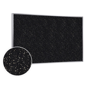Ghent's 2' x 3' Rubber Bulletin Board with Aluminum Frame in Speckled Tan