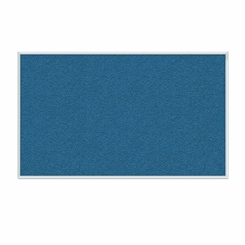 Ghent's Vinyl 2' x 3' Bulletin Board with Aluminum Frame in Ocean Blue