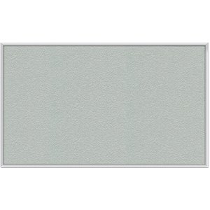 ghent's vinyl 2' x 3' bulletin board with aluminum frame in silver