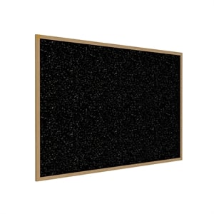 Ghent's Wood 2' x 3' Oak Rubber Bulletin Board  in Multi-Color