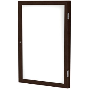 Ghent's Ceramic 36&quot x 36&quot 1 Door Enclosed Mag. Whiteboard in White