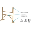 Ghent's Wood 3' H x 4' W Reversible Mag. Whiteboard in Natural