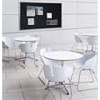 Ghent's 3' x 4' Rubber Bulletin Board with Aluminum Frame in Multi-Color