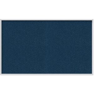 ghent's vinyl 3' x 4' bulletin board with aluminum frame in navy