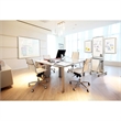 Ghent's Ceramic 3' x 4' Nexus Wall Mount Mag. Whiteboard in White
