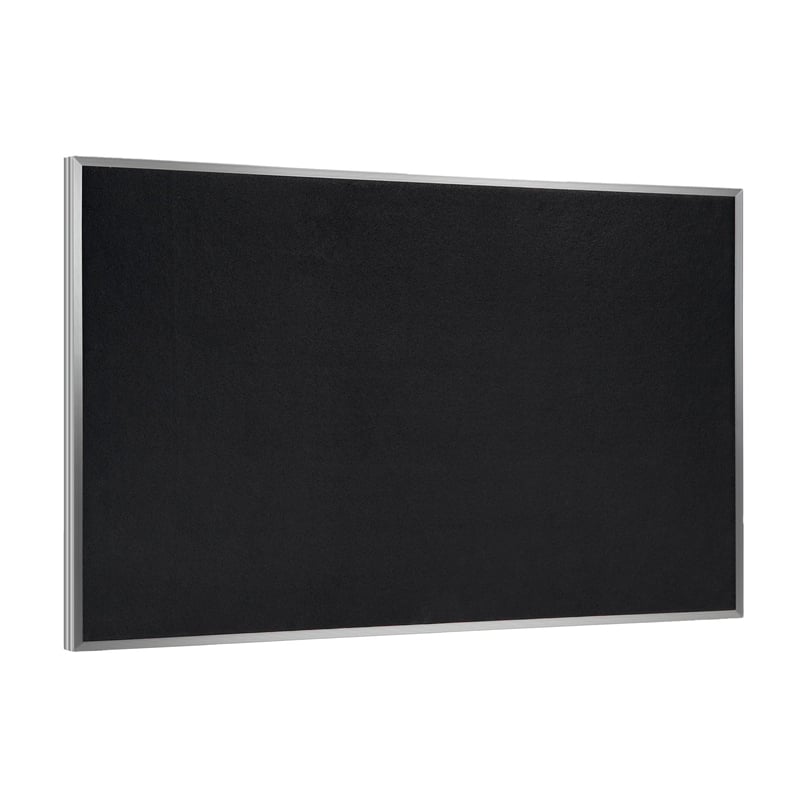 Ghent's 3' x 5' Rubber Bulletin Board with Aluminum Frame in Speckled Tan