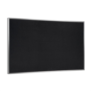 Ghent's 3' x 5' Rubber Bulletin Board with Aluminum Frame in Speckled Tan