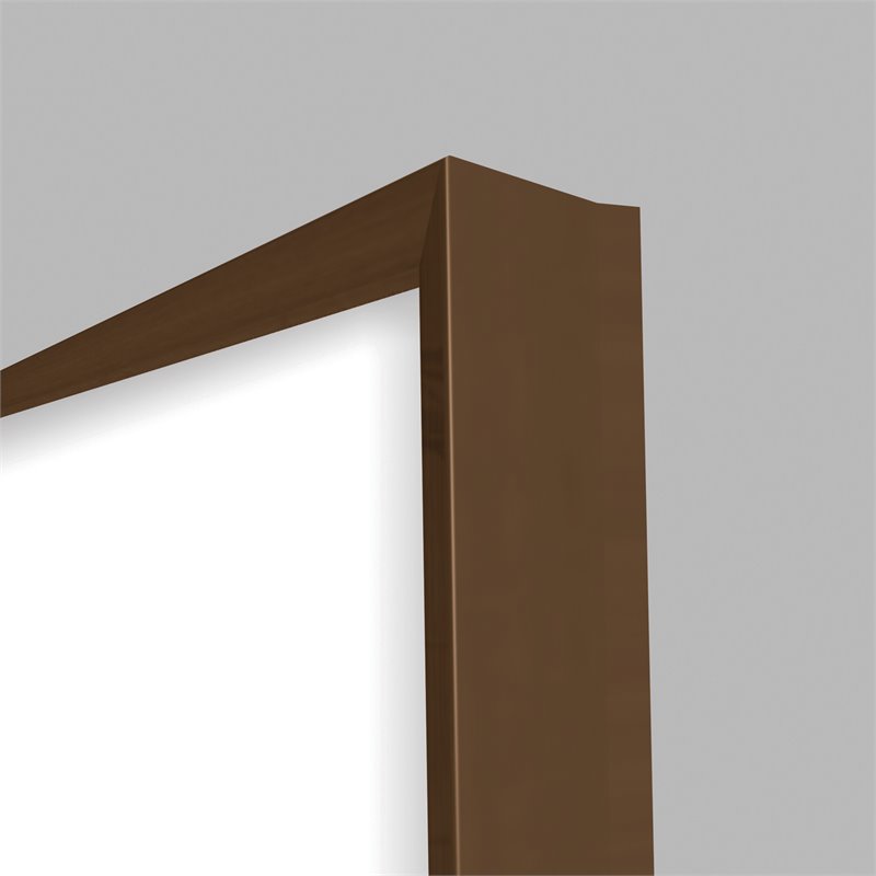 Ghent's Ceramic 4' x 6' Whiteboard with Walnut Trim in White