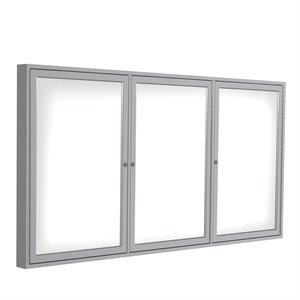 Ghent's Ceramic 48&quot x 72&quot 2 Door Enclosed Mag. Whiteboard in White