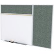 Ghent's Ceramic 4' x 16' Rubber Bulletin & Magnetic Whiteboard B-Set in Confetti