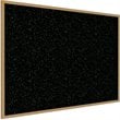 Ghent's Wood 4' x 10' Rubber Bulletin Board with Wood Frame in Multi-Color